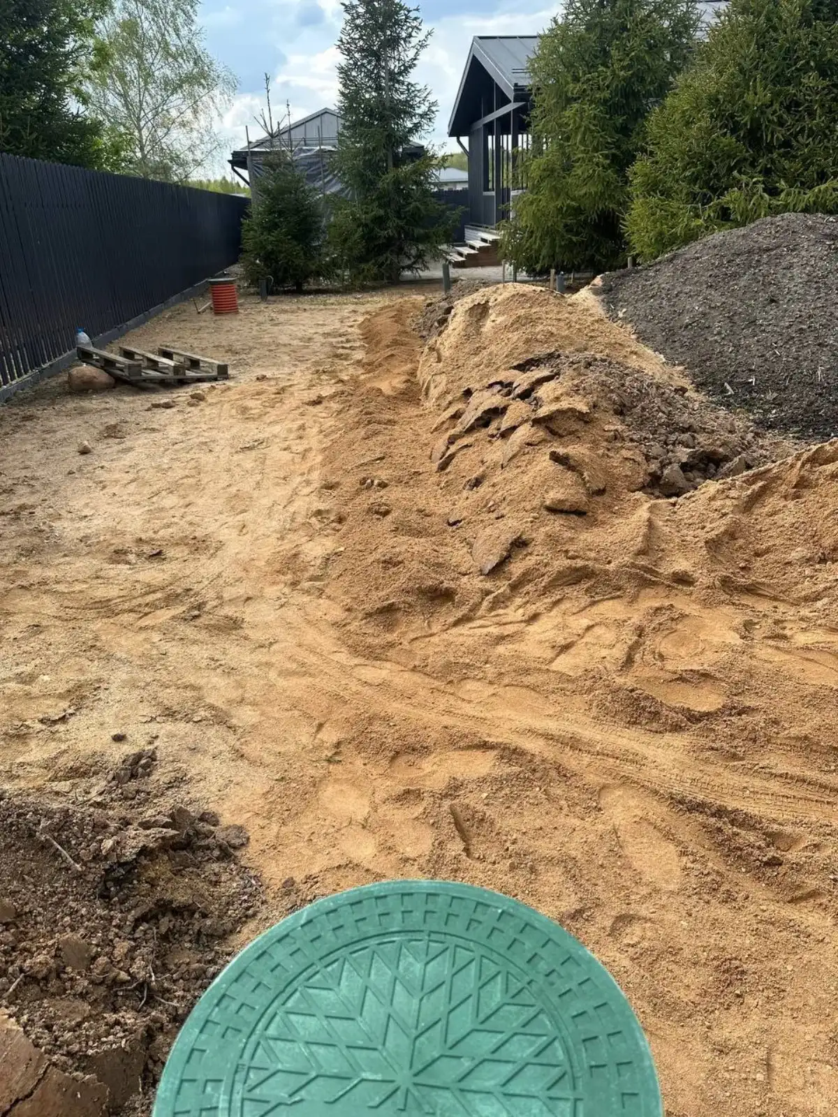 Дренажная система в работе